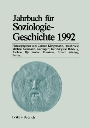 1992 - Jahrbuch für Soziologiegeschichte