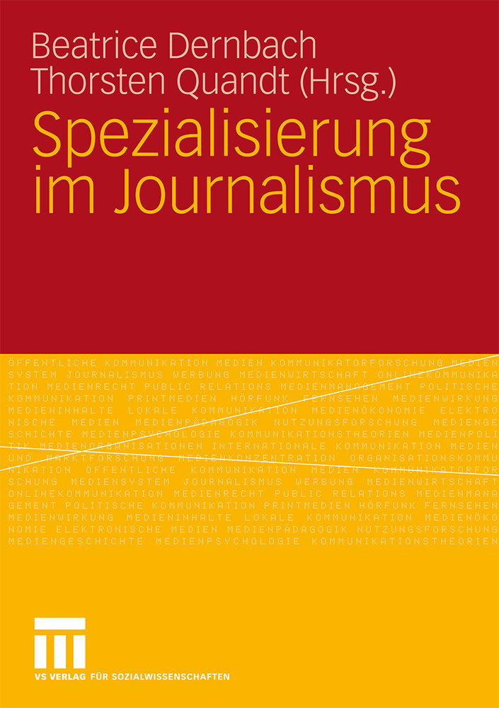 Spezialisierung im Journalismus