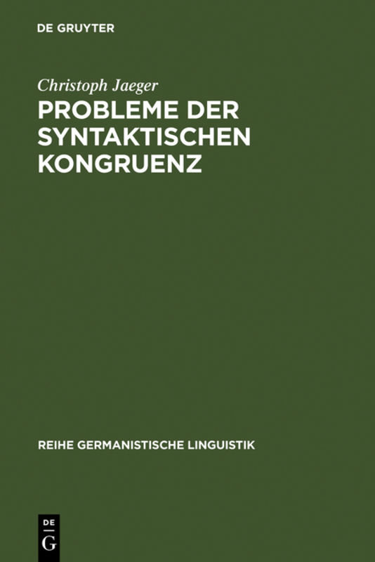 Probleme der syntaktischen Kongruenz