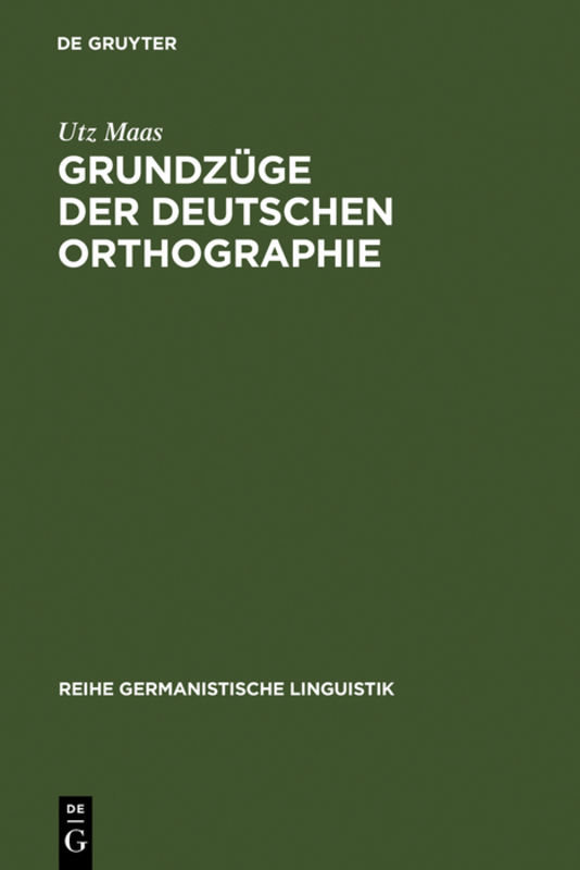 Grundzüge der deutschen Orthographie