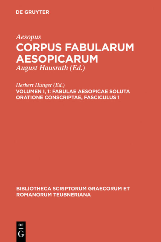 Fabulae Aesopicae soluta oratione conscriptae