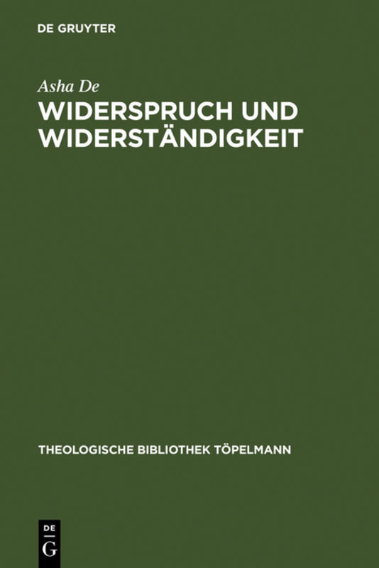 Widerspruch und Widerständigkeit