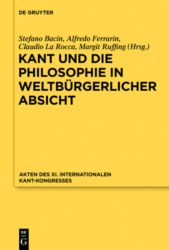 Kant und die Philosophie in weltbürgerlicher Absicht