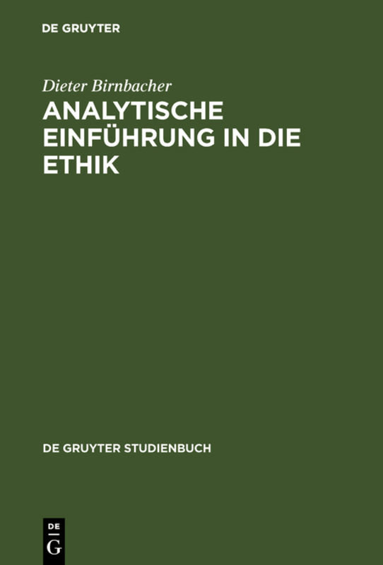 Analytische Einführung in die Ethik