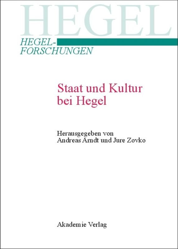 Staat und Kultur bei Hegel