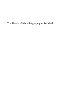 Theory of Island Biogeography Revisited