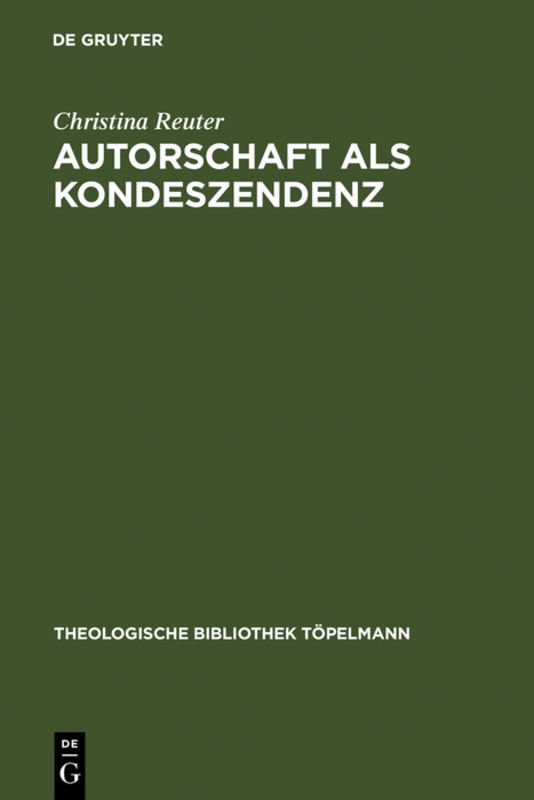 Autorschaft als Kondeszendenz