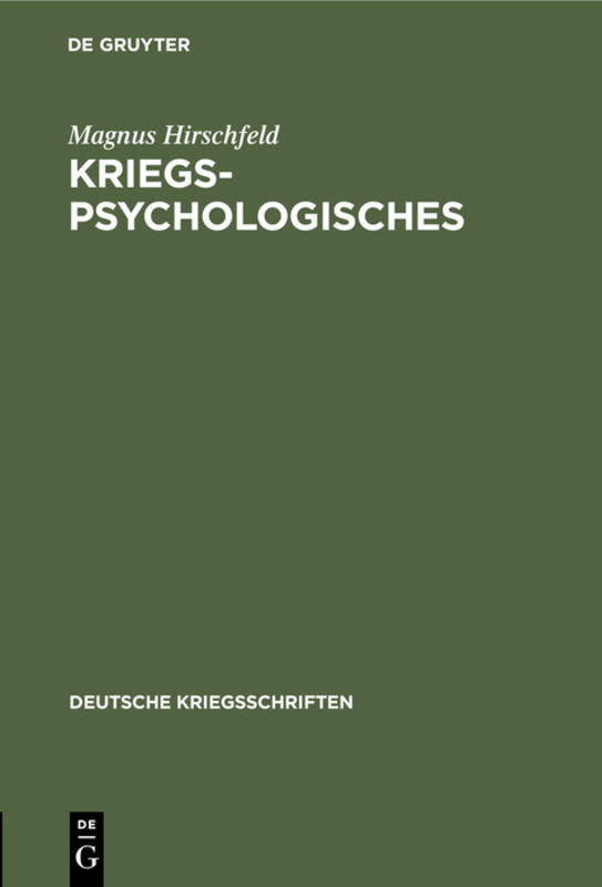 Kriegspsychologisches