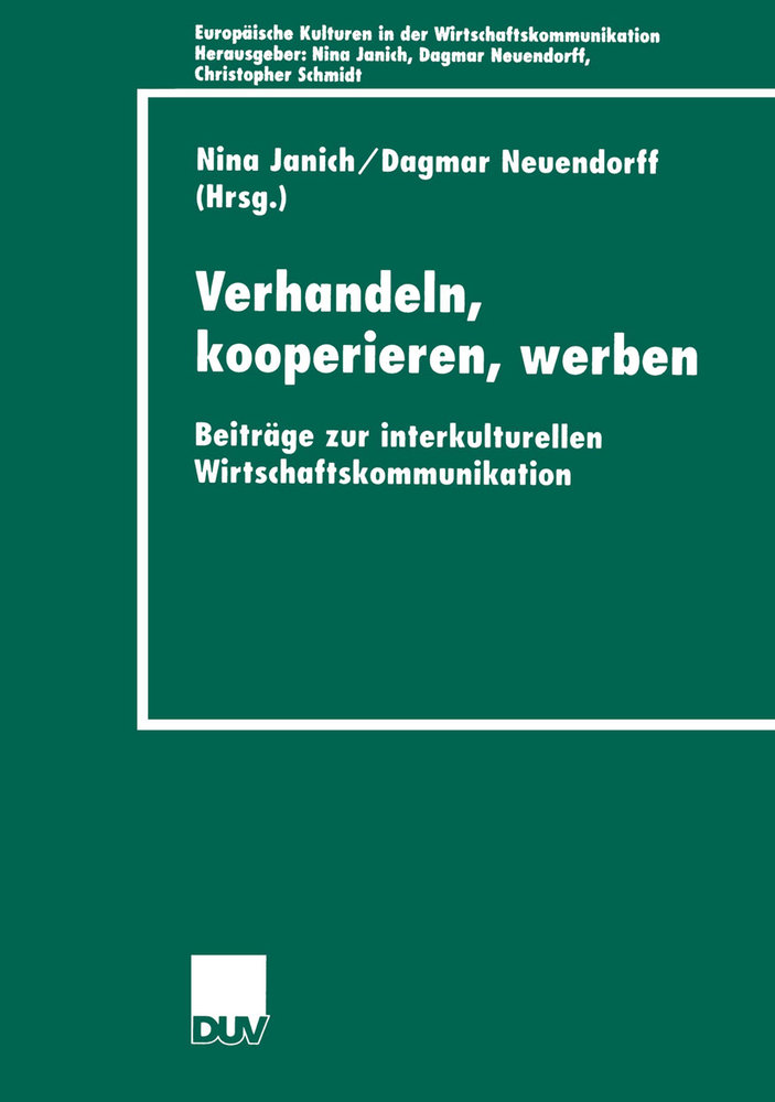 Verhandeln, kooperieren, werben