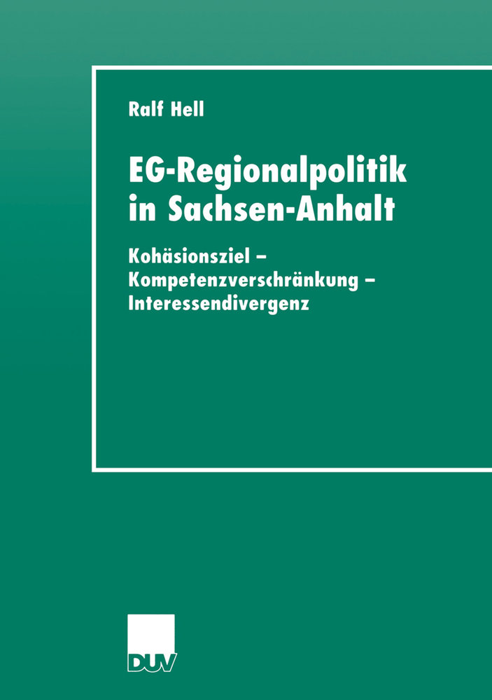 EG-Regionalpolitik in Sachsen-Anhalt