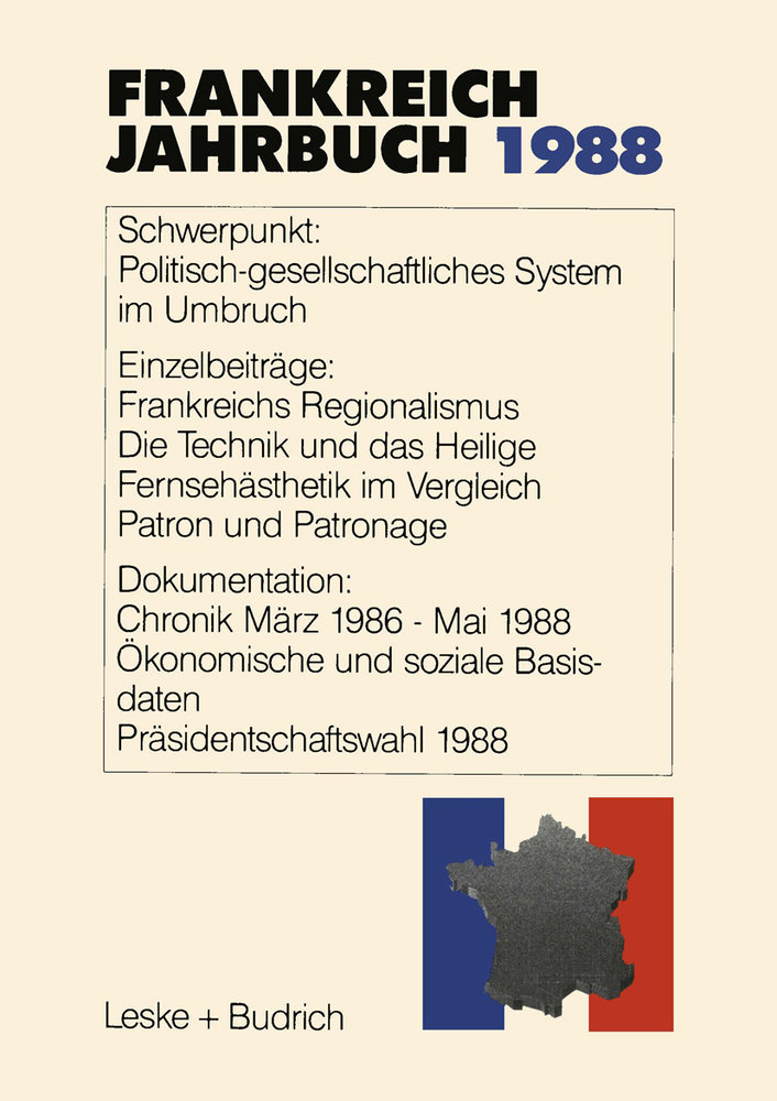 Frankreich-Jahrbuch 1988