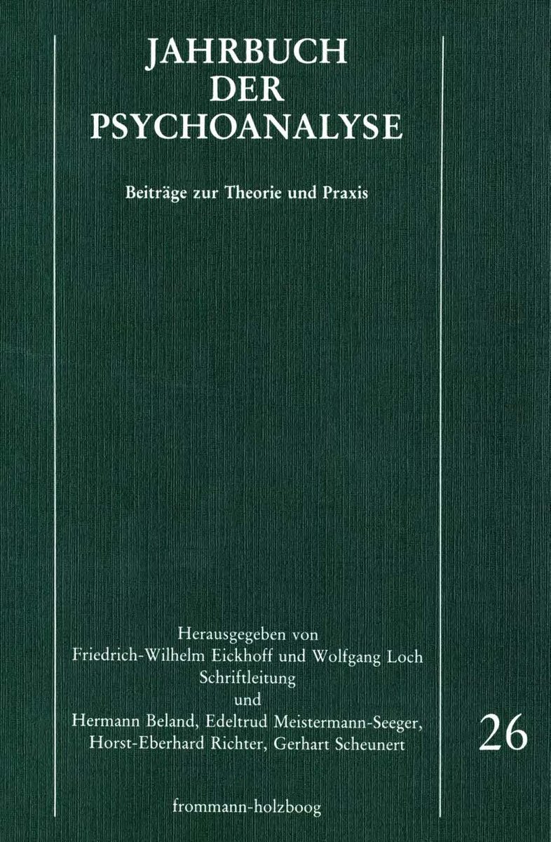 Jahrbuch der Psychoanalyse / Band 26