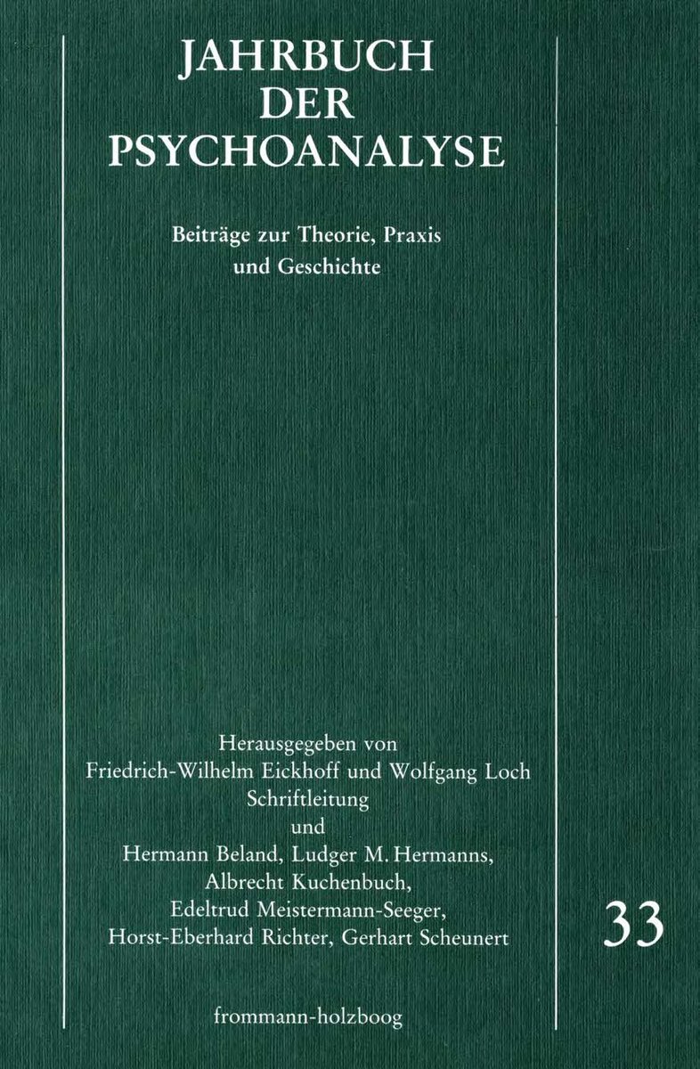 Jahrbuch der Psychoanalyse / Band 33