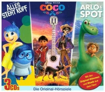 Disney - Arlo & Spot / Alles steht Kopf / Coco, 3 Audio-CDs