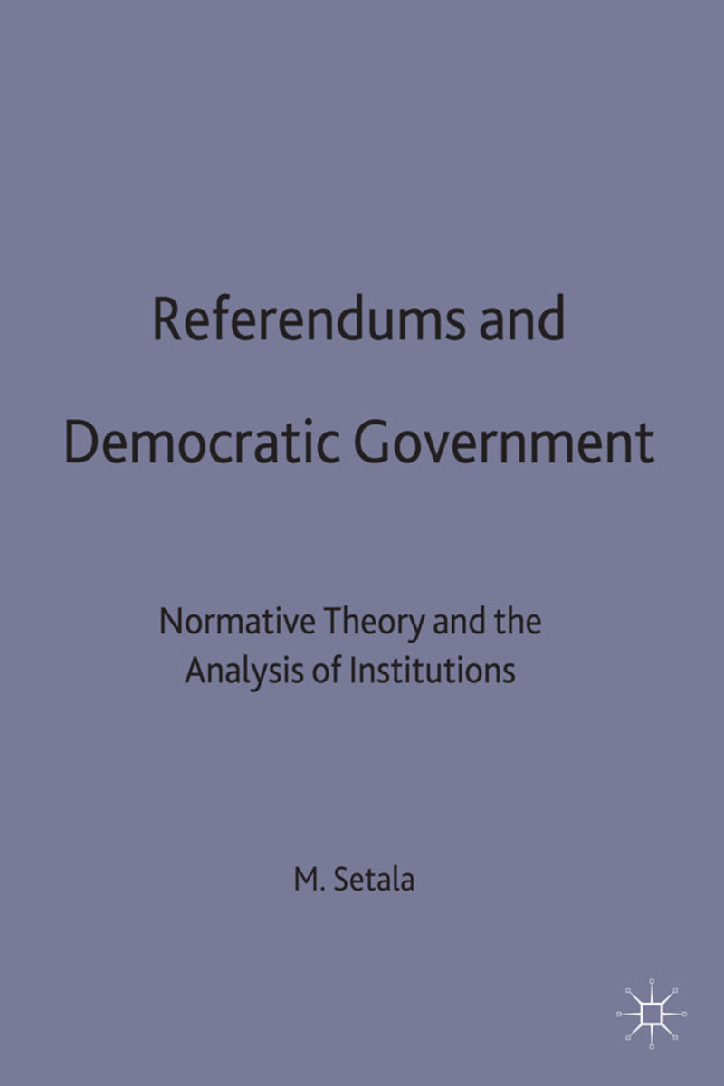 Referendums and Democratic Government