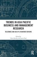 Trends in Asia Pacific Business and Management Research