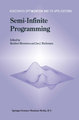 Semi-Infinite Programming