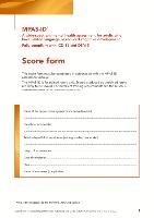 Moss-Pas (ID) Interview Score Forms: A Wide-Spectrum Mental Health Assessment for Adults Who Have Limited Language or Reduced Cognitive Development