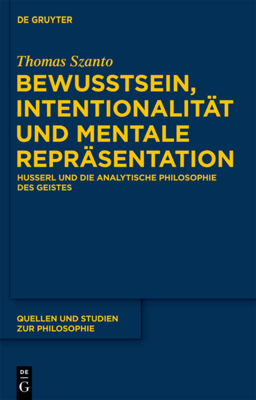 Bewusstsein, Intentionalität und mentale Repräsentation