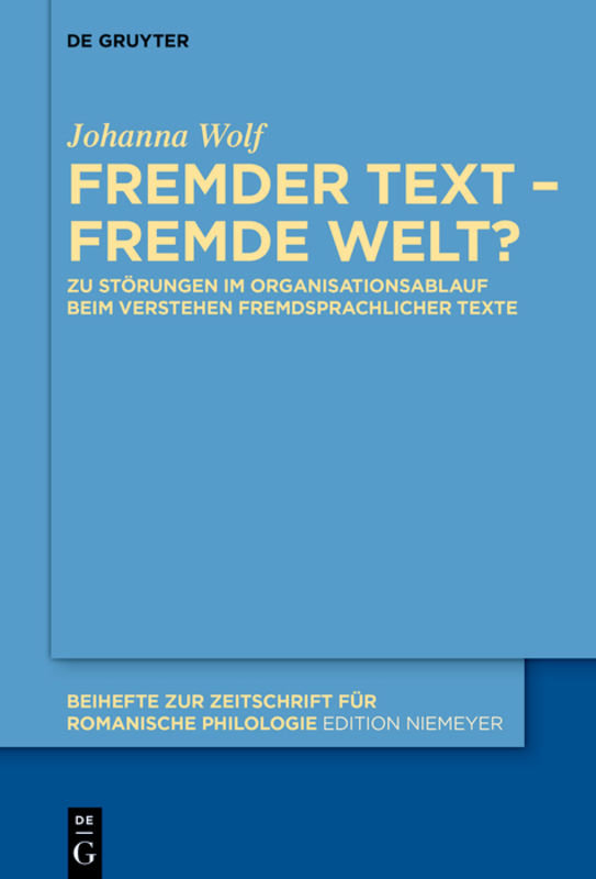 Fremder Text - fremde Welt?