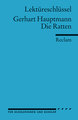 Lektüreschlüssel Gerhart Hauptmann 'Die Ratten'