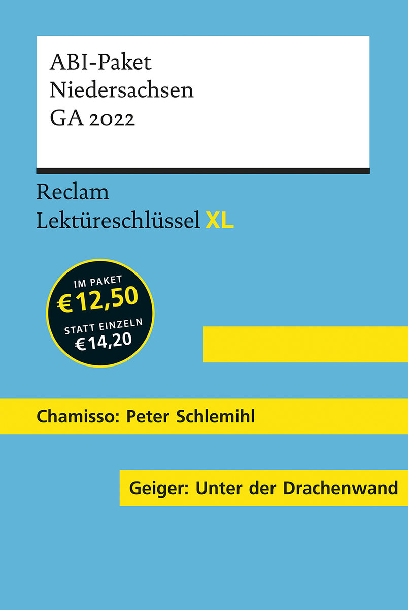 Lektüreschlüssel XL. ABI-Paket Niedersachsen GA 2022