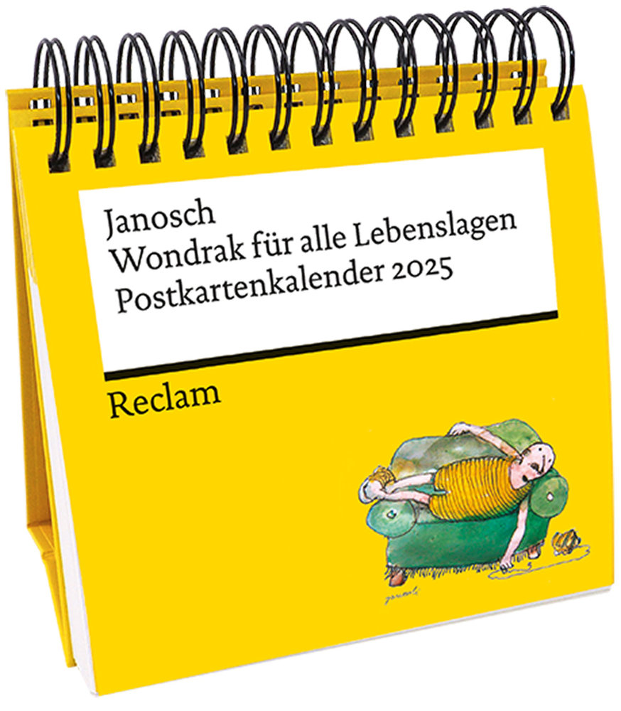 Janosch: ¯Wondrak für alle Lebenslagen® (Postkartenkalender 2025) | Mit Zitaten und Illustrationen von Janosch