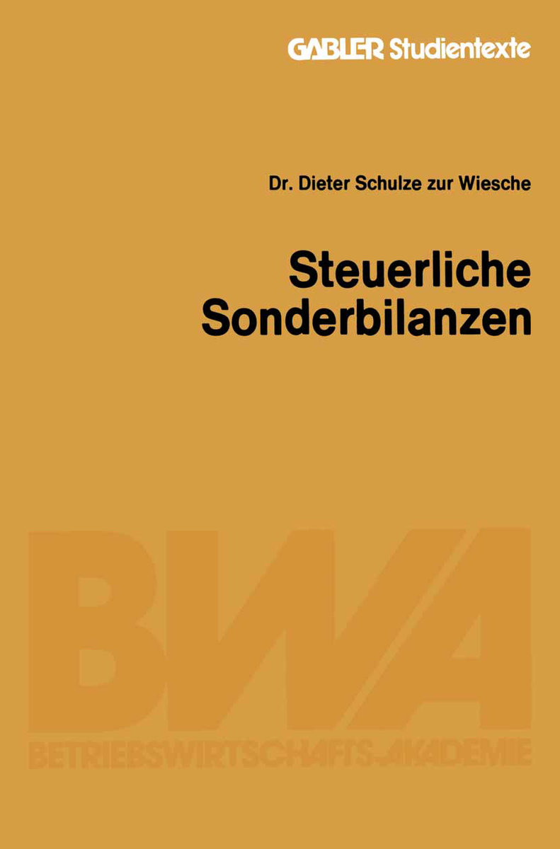 Steuerliche Sonderbilanzen