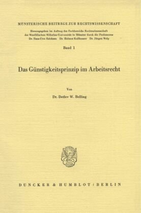 Das Günstigkeitsprinzip im Arbeitsrecht.