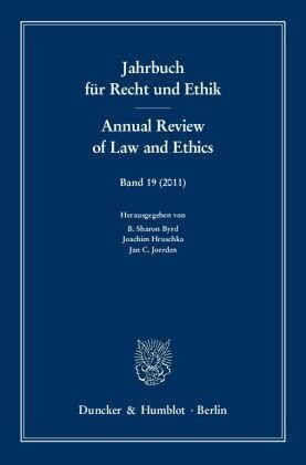 Jahrbuch für Recht und Ethik / Annual Review of Law and Ethics. Political Ethics - Jahrbuch für Recht und Ethik. Annual Review of Law and Ethics