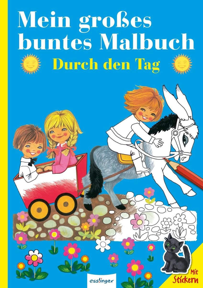 Mein großes buntes Malbuch: Durch den Tag