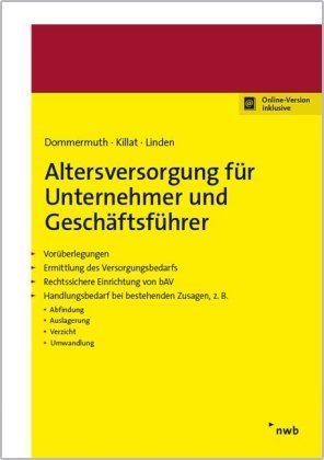 Altersversorgung für Unternehmer und Geschäftsführer, m. 1 Buch, m. 1 Beilage