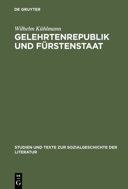 Gelehrtenrepublik und Fürstenstaat