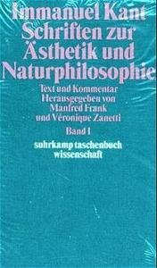 Schriften zur Ästhetik und Naturphilosophie, 3 Teile