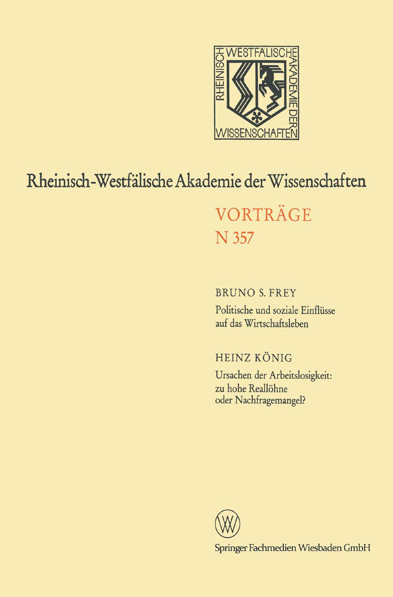 Politische und soziale Einflüsse auf das Wirtschaftsleben. Ursachen der Arbeitslosigkeit: zu hohe Reallöhne oder Nachfra