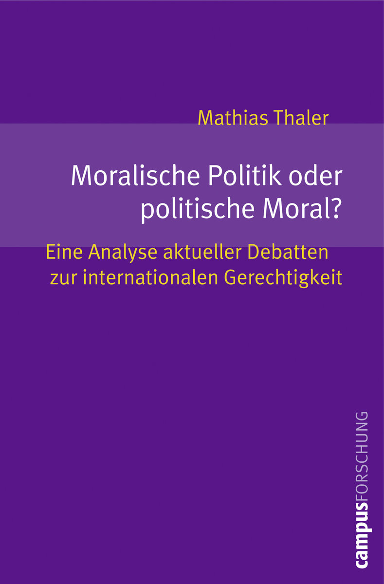 Moralische Politik oder politische Moral?