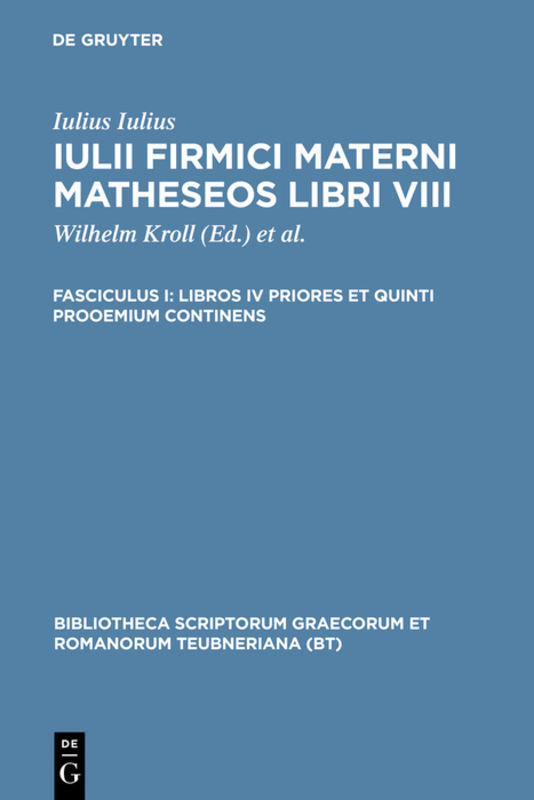 Libros IV priores et quinti prooemium continens