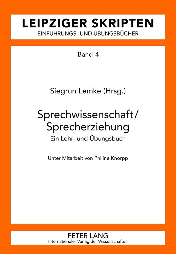 Sprechwissenschaft / Sprecherziehung