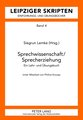 Sprechwissenschaft / Sprecherziehung