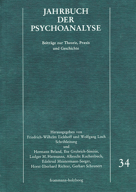 Jahrbuch der Psychoanalyse / Band 34 - Jahrbuch der Psychoanalyse