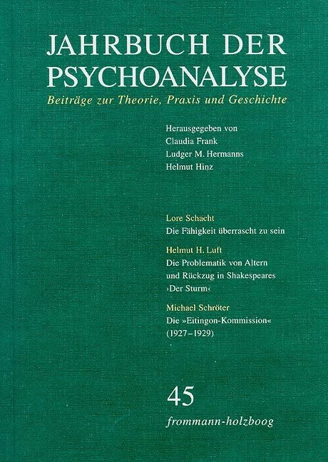 Jahrbuch der Psychoanalyse / Band 45 - Jahrbuch der Psychoanalyse