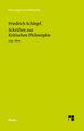 Schriften zur Kritischen Philosophie 1795-1805