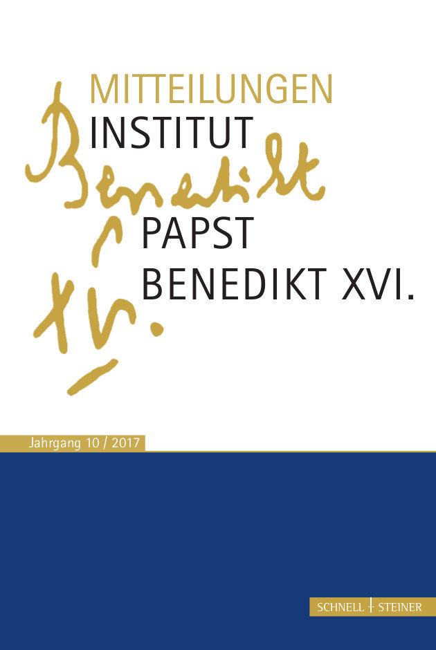 Mitteilungen Institut Papst Benedikt XVI. Jahrgang.10