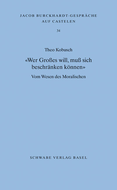 'Wer Großes will, muß sich beschränken können'