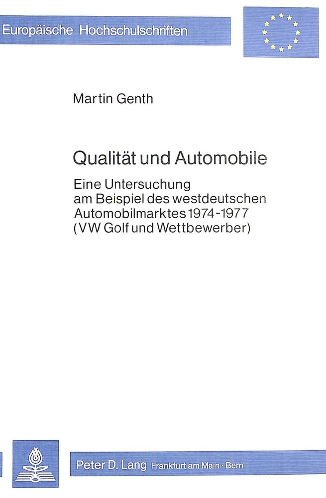 Qualität und Automobile