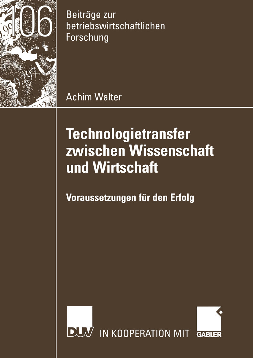 Technologietransfer zwischen Wissenschaft und Wirtschaft