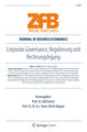 Corporate Governance, Regulierung und Rechnungslegung - ZfB (Zeitschrift für Betriebswirtschaft) Special Issue