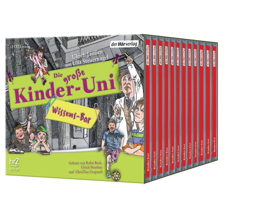 Die große Kinder-Uni Wissens-Box, 12 Audio-CDs