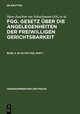 §§ 35-70n FGG - FGG. Gesetz über die Angelegenheiten der freiwilligen Gerichtsbarkeit