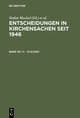 1.1.-31.12.2001 - Entscheidungen in Kirchensachen seit 1946